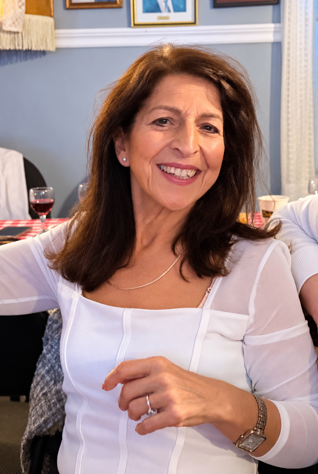 Lucilia Miranda souriante